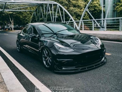 “暗夜幽灵”特斯拉model3改装AIRBFT空气减震案例 “暗夜幽灵”特斯拉model3改装AIRBFT空气减震案例