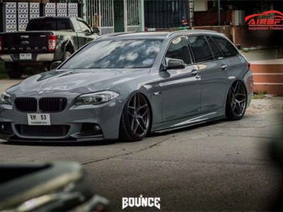 “低趴瓦罐”宝马5系F11改装AIRBFT空气减震案例