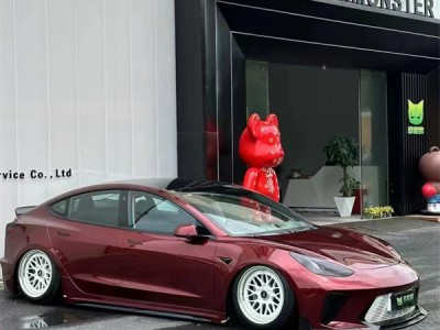 #赤红极速#特斯拉model3改装AIRBFT空气减震案例