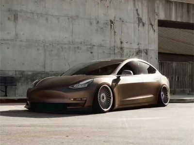 咖啡色风格 特斯拉model3改装AIRBFT空气减震案例