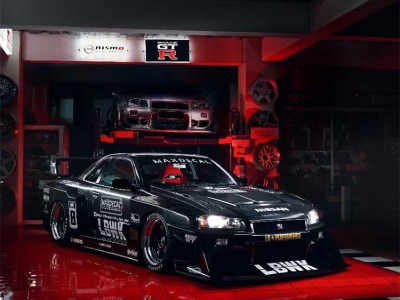 低趴风味:日产GTR改装AIRBFT空气减震案例 低趴风味:日产GTR改装AIRBFT空气减震案例